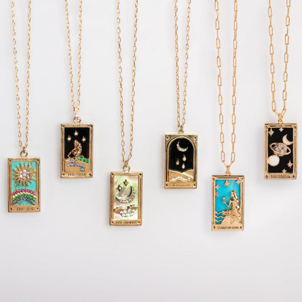 TAROT square necklaces