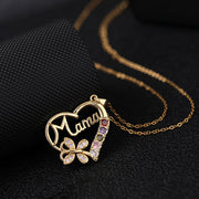 Mother's Day Colored Zircon Love Necklace