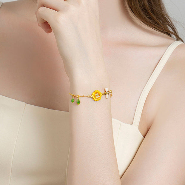 Sunflower Bee Bracelet