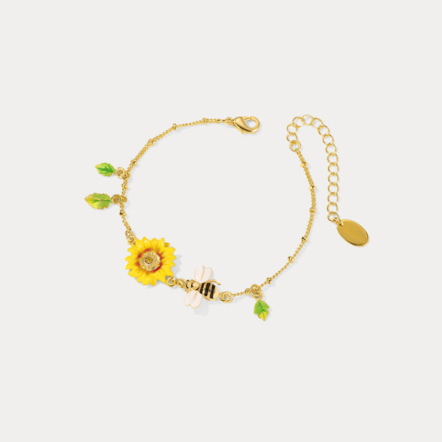 Sunflower Bee Bracelet