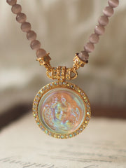 vintage angel necklace