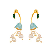 Lily of the Valley flower earrings