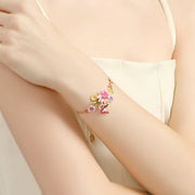 Butterfly Love Flower Bracelet