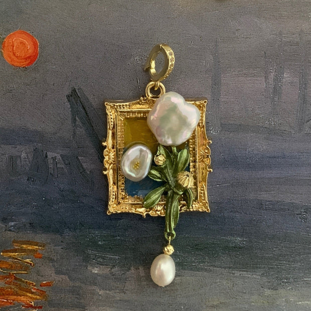 handmade baroque pearl pendant