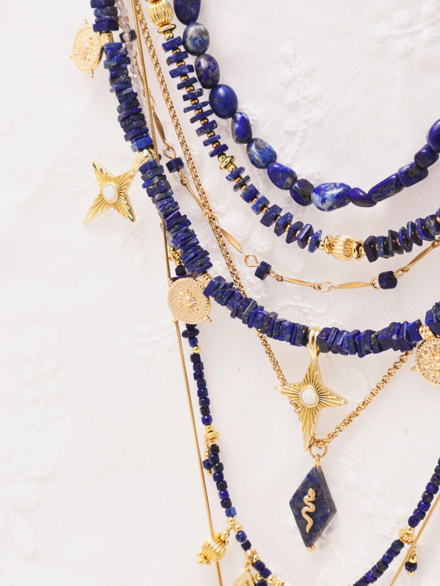 "High Priest's Weapon" Lapis Lazuli Necklace Set