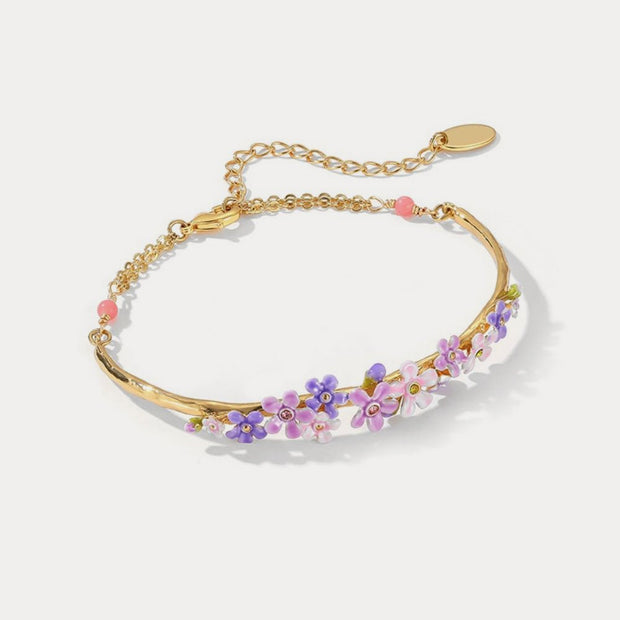 Forget-Me-Not Flowers Bracelet