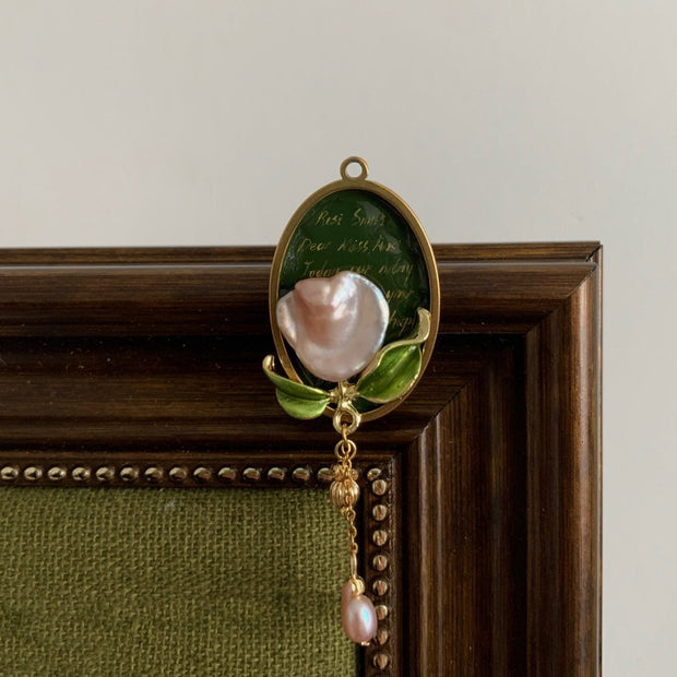 handmade baroque pearl pendant