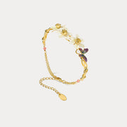 Daffodils & Butterfly Bracelet