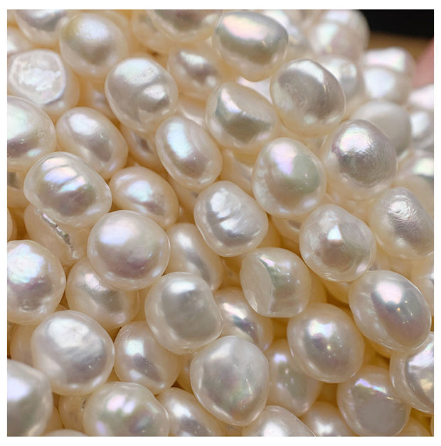 Baroque shaped natural freshwater pearl necklace