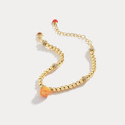 Orange Enamel Bracelet