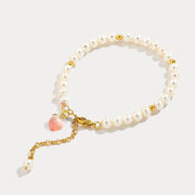 Peach Pearl Bracelet