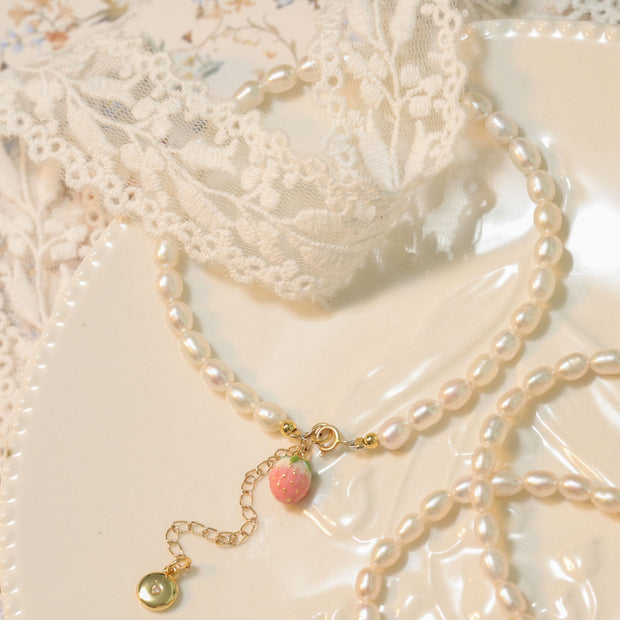 Peach Pearl Bracelet