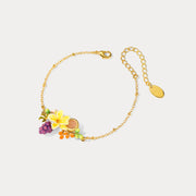 Sweet Grape Flower Bracelet