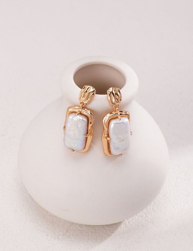 baroque pearl earrings