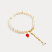 Strawberry Pearl Bracelet