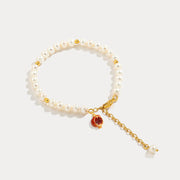 Pomegranate Pearl Bracelet