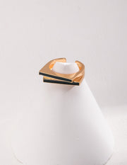 enamel fashion ring