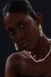 Freshwater Pearl Cluster Drop Earrings