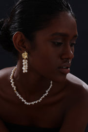 Freshwater Pearl Cluster Drop Earrings