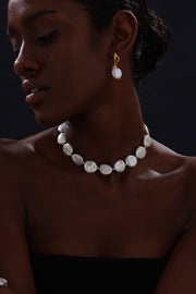 Baroque Pearl Beaded Choker - 14K Gold filled