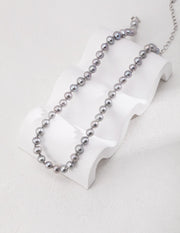 silver pearl necklace