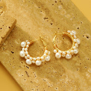 Freshwater Pearl Hoop Earrings