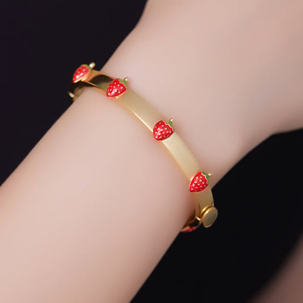 Vintage Strawberry Bracelet