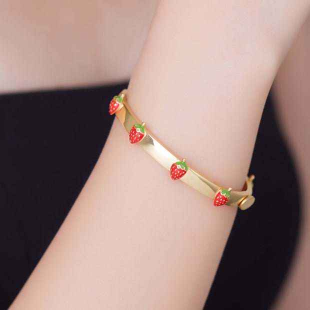 Vintage Strawberry Bracelet