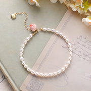 Peach Pearl Bracelet