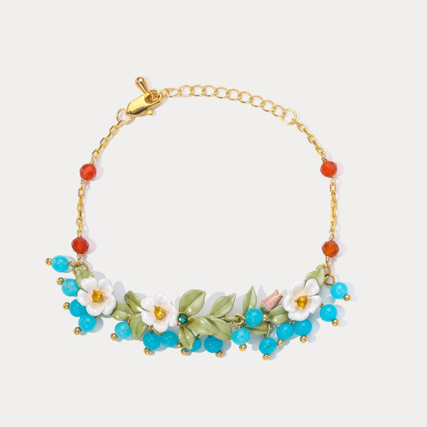 Blueberry Flower Bracelet