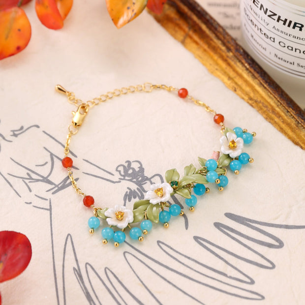 Blueberry Flower Bracelet