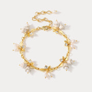 Golden Lily of The Valley Bracelet