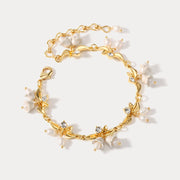 Golden Lily of The Valley Bracelet