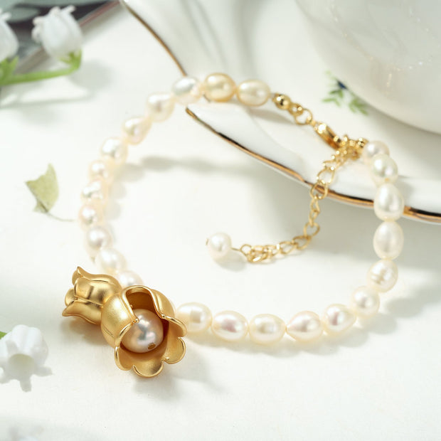 Lily Of The Valley Pearl Bracelet