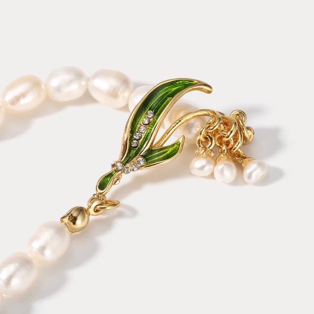 Lily Of The Valley Pearl Bracelet