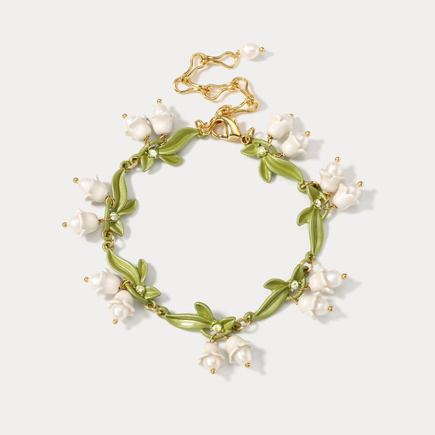 Lily Of The Valley Diamond Bracelet