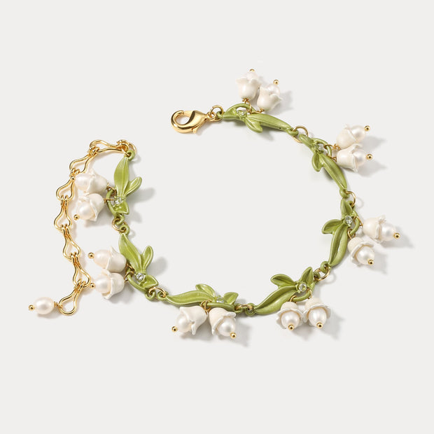 Lily Of The Valley Diamond Bracelet