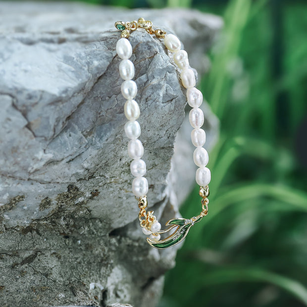 Lily Of The Valley Pearl Bracelet