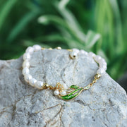 Lily Of The Valley Pearl Bracelet