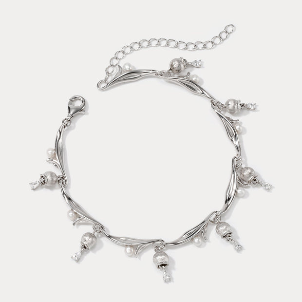 Silver Lily Of The Valley Bracelet