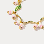 Lily Of The Valley Enamel Bracelet