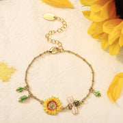 Sunflower Bee Bracelet