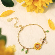 Sunflower Bee Bracelet