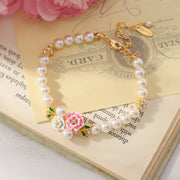 Wild Rose Pearl Bracelet