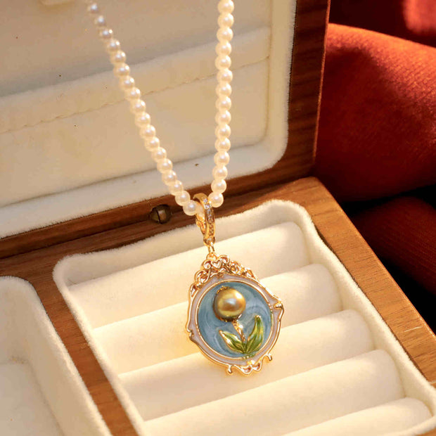 handmade baroque pearl pendant