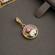 handmade baroque pearl pendant (including pearl chain)