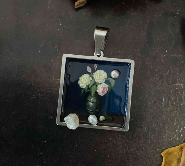 handmade baroque pearl pendant