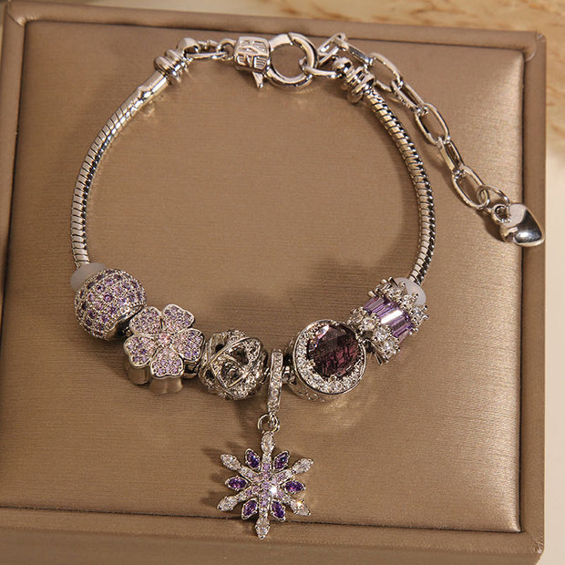 original design crystal gemstone charm bracelet