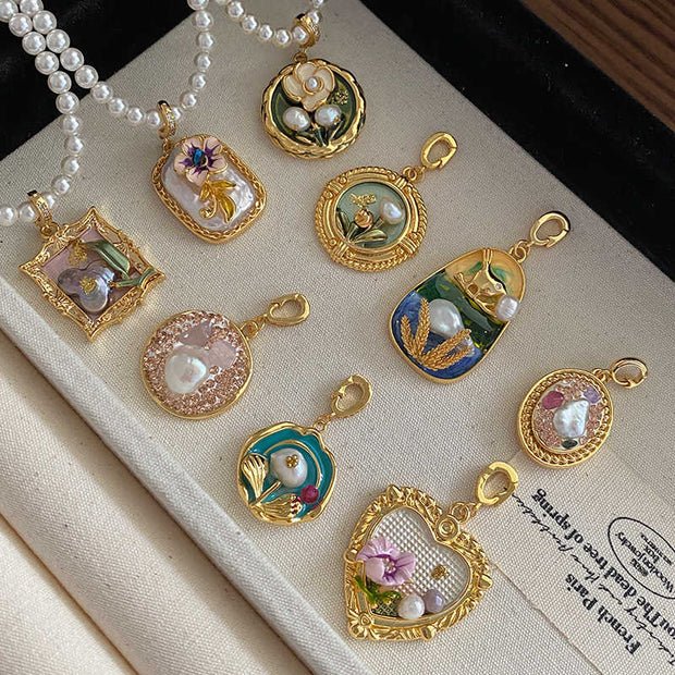 handmade baroque unique pendant