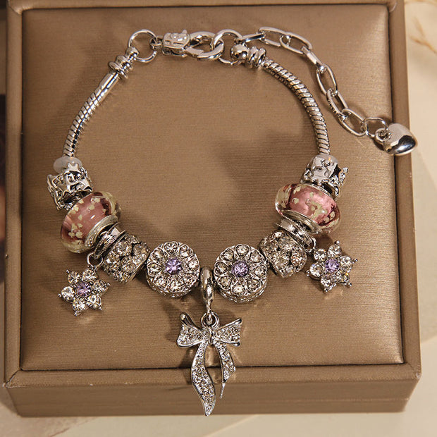 original design crystal gemstone charm bracelet